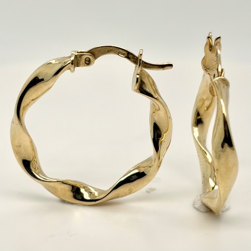 Creolen 585 gelbgold gedreht - creolen,