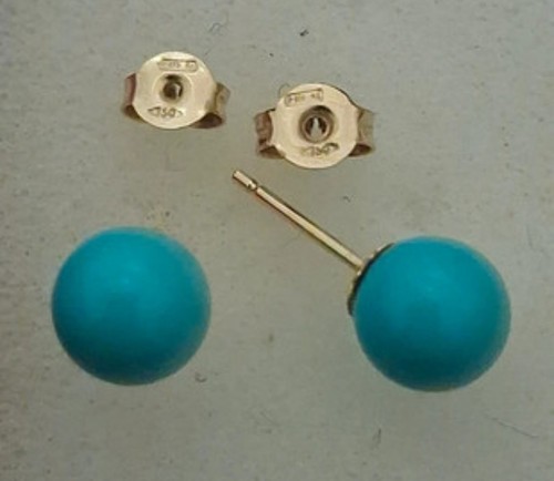 750 gold ohrstecker mit - 750, akoya