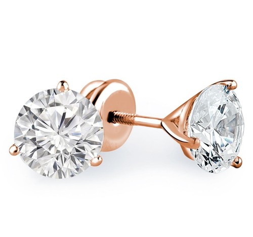 Karat roségold ohrringe - 14,
