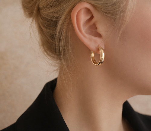 Gold creolen ohrringe 18k - creolen,