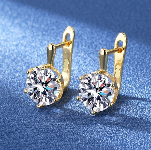 Damen ohrringe gold platin - ohrringe,