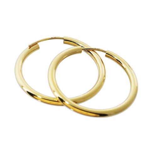 Paar 333 gelbgold - gelbgold, creolen