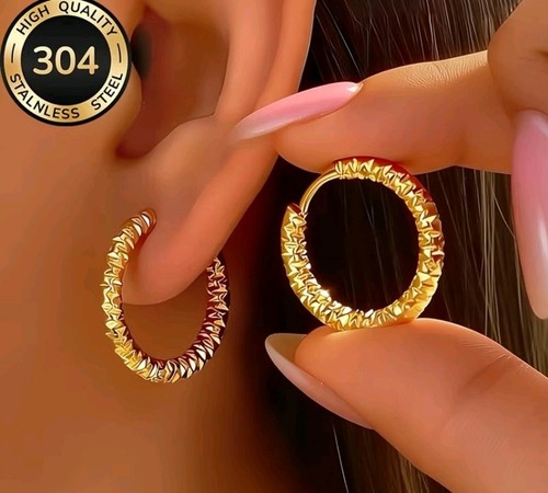 Ohrringe edelstahl gold farbe - ohrringe,