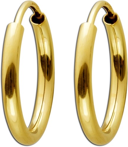Creolen gelbgold 585 - gelbgold,