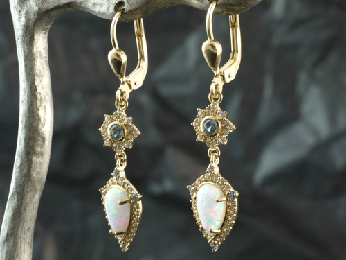 585 gold ohrringe mit - 585,