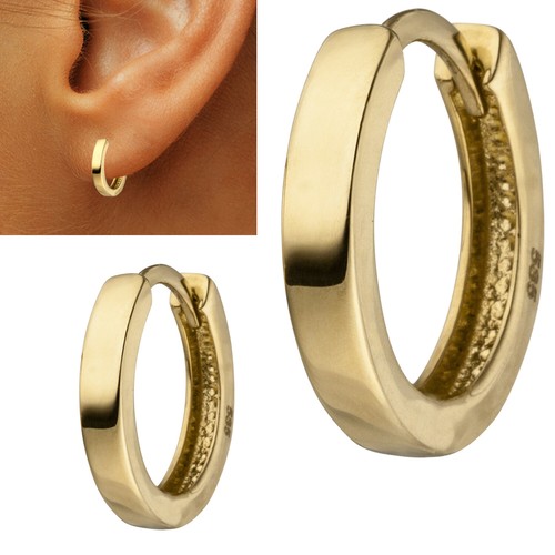 Creolen 585 gold ohrringe - creolen,