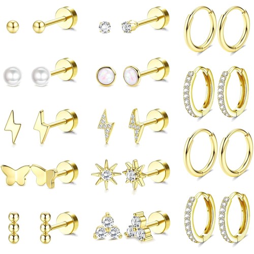 Ohrringe set gold silber - ohrringe,