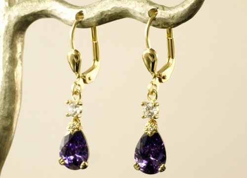 585 gold ohrringe mit tropfen - ,