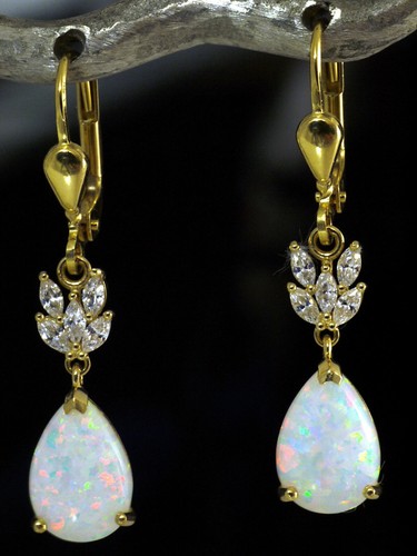 585 gold ohrringe mit grossen - gold,