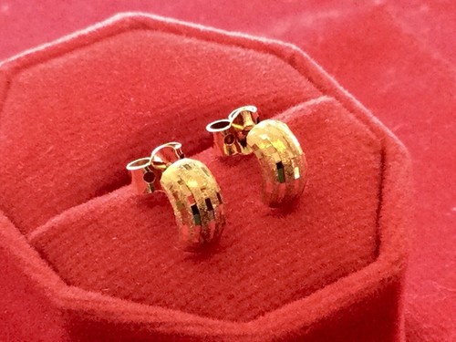 18k gold ohrstecker handarbeit - 18k,