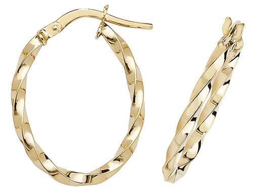 Gold creolen - 9k, /