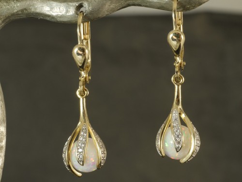 333 gold ohrringe mit mm - 333,