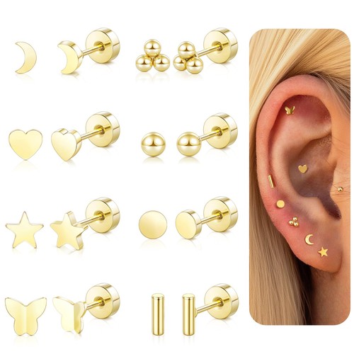 Gold ohrringe damen - damen, set