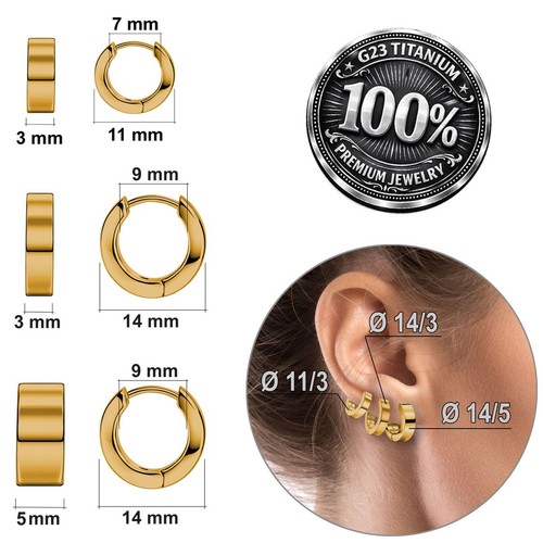 Titan klappcreolen unisex - klappcreolen,