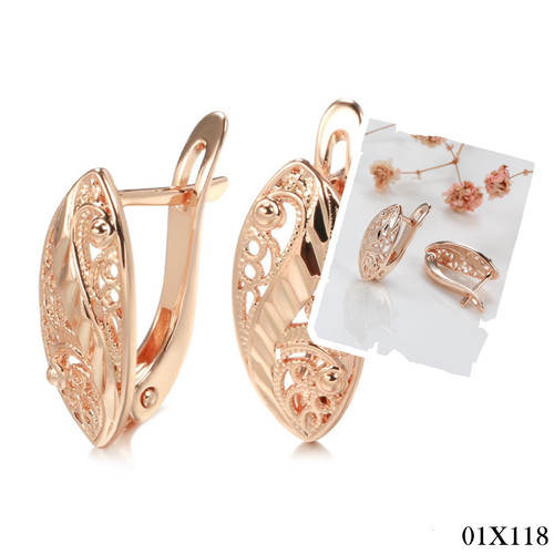 Damen ohrringe 585 rose - ohrringe,